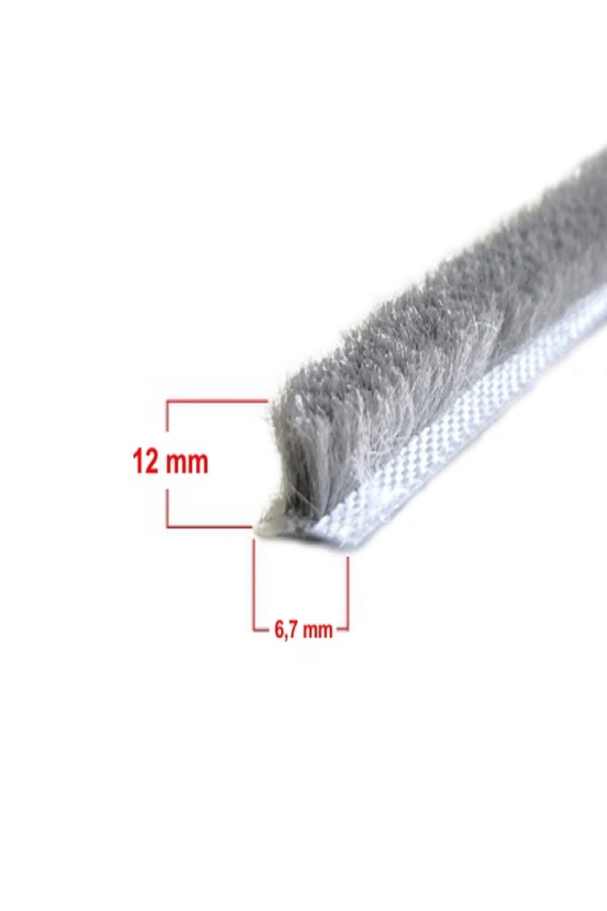 Atılgan Alüminyum Pvc Kapı Pencere Cam Balkon Kıl Fitili En 6,7 - Kıl Uzunluğu 12 Mm ( 5 Metre )